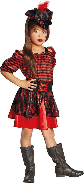 Produktbild Rubies Piratenkleid schwarz-rot (140)