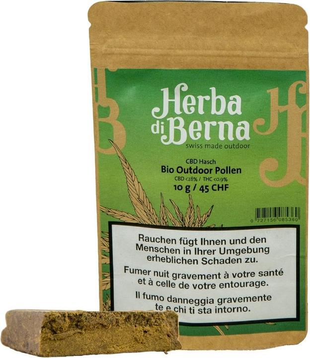 Herba di Berna CBD Hash BIO Outdoor Pollen (10 g, Outdoor)