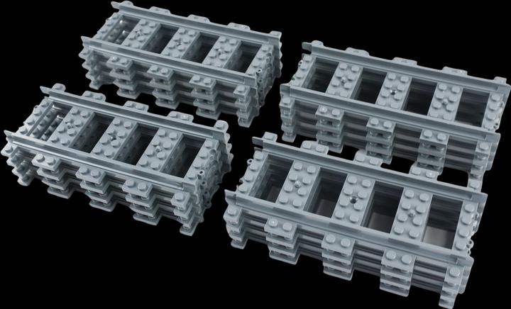 Produktbild LEGO City Eisenbahn Schienen Gerade 16 Stueck