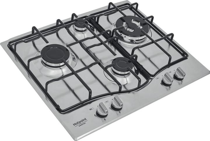 Immagine prodotto Hotpoint PCN 642 T/IX/HAR piano cottura Acciaio inossidabile Da incasso 60 cm Gas 4 Fornello(i)