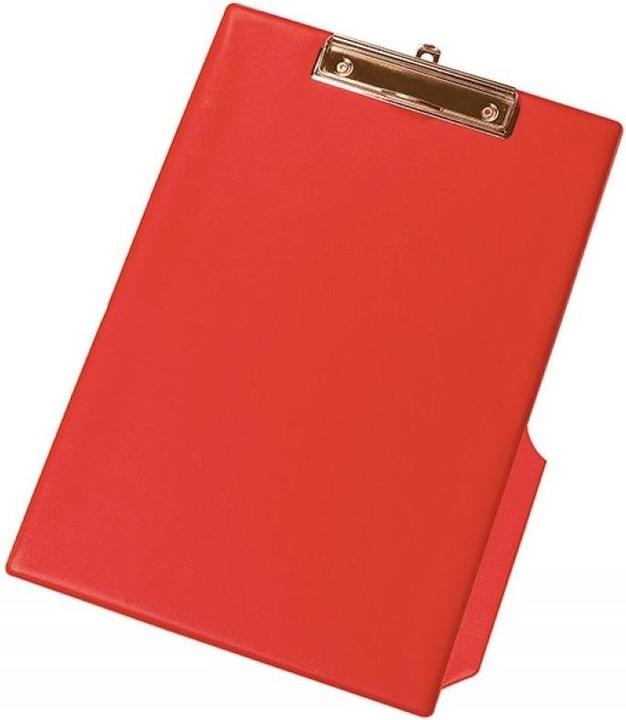 Q-Connect Planchettes à pince avec film plastique rouge