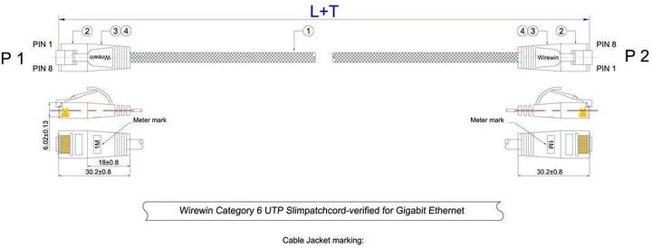 Produktbild Wirewin Slim Toughkabel: UTP, 3m, gelb (U/UTP, CAT6, 3 m)
