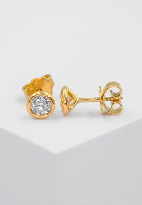 Image du produit Muau Boucles d'oreilles (750/18 K Or jaune)