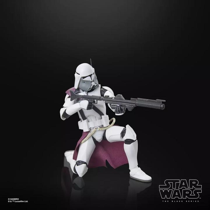 Actual product image Hasbro Star Wars Episode III Black Series Clone Commander Bacara