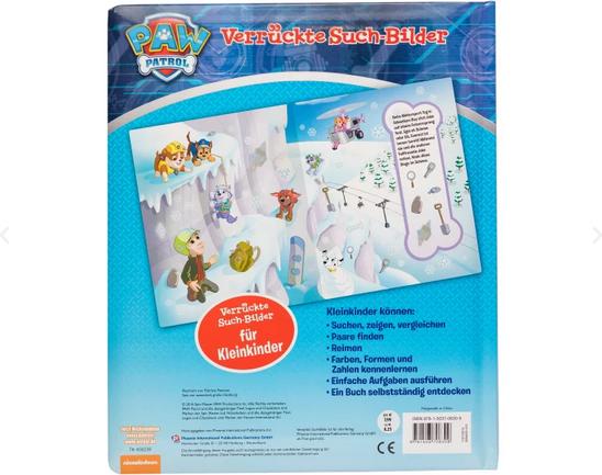 Actual product image PAW Patrol - Verrückte Such-Bilder für unterwegs - Wimmelbuch - Pappbilderbuch mit Stift und (German, Phoenix International Publications Germany GmbH, 2022)