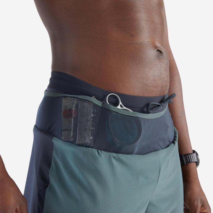 Actual product image Kiprun Men's Trail Running Long-Distance Shorts 2in1-Kiprun Run Ultra 900-Green (XL)