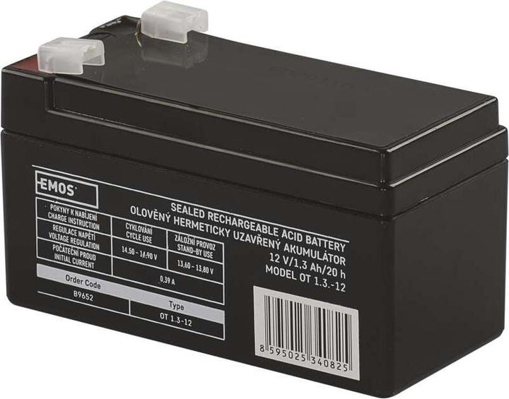 Actual product image Emos Wartungsfreier Blei-Akku 12 V/1,3 (1 pcs., Device specific, 1300 mAh)