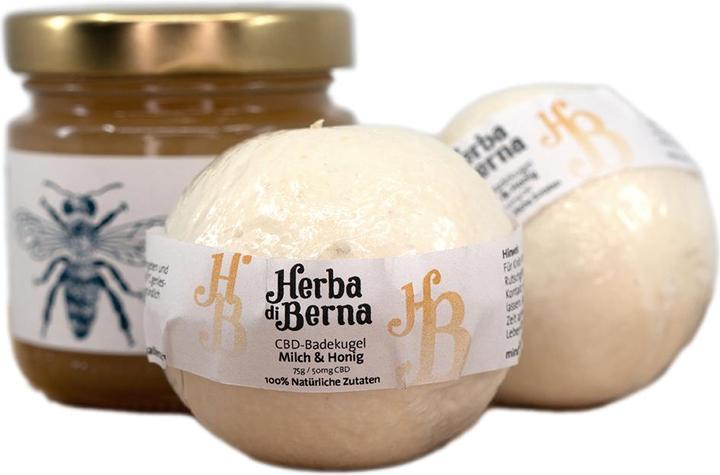Image du produit Herba di Berna Boule de bain lait & miel (Bombe de bain)