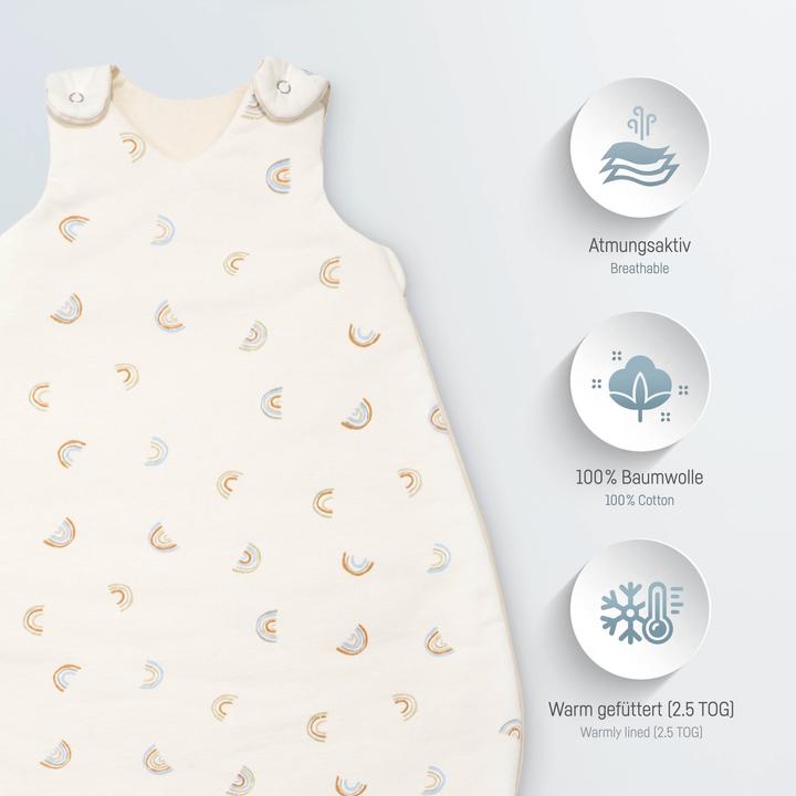 Image du produit Julius Zöllner Sac de couchage pour bébé Sky - Little Bow (52 cm, 2.5 TOG, Toute l'année)