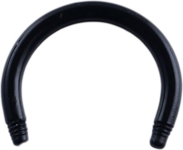 Image du produit Star Piercing Barre Circular Barbell noire (Acrylique, sans laiton)