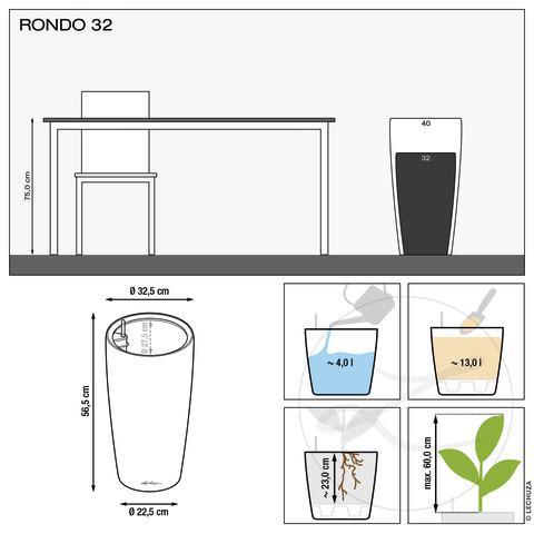 Actual product image Lechuza Planter Rondo Premium 32 (33 cm)