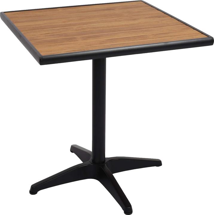 Produktbild Mendler Gartentisch HWC-J95, Balkontisch Bistrotisch, Gastronomie Outdoor-Beschichtung Aluminium Polywood - (70 cm)