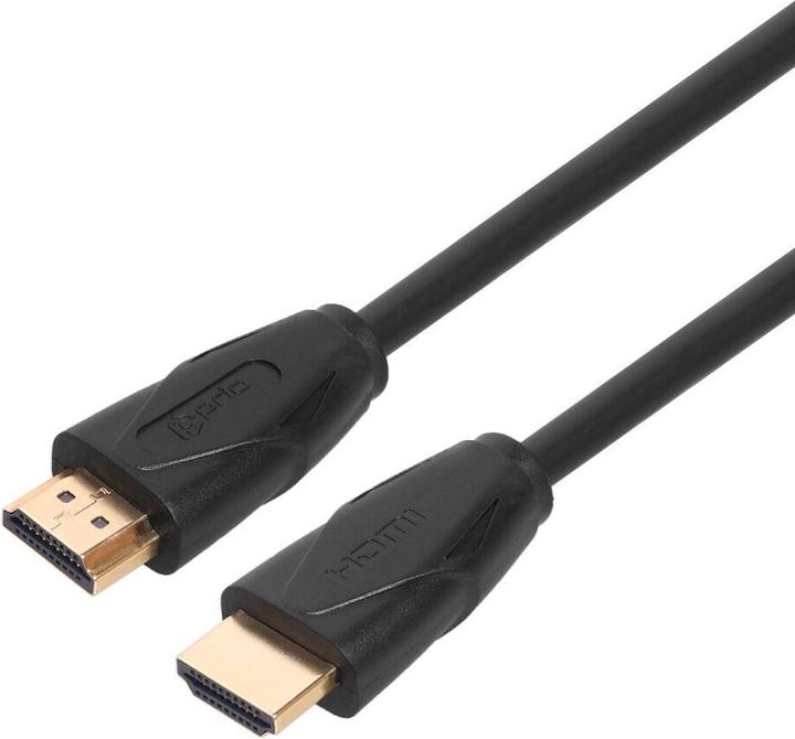 Produktbild prio High-End HDMI A zu HDMI A Kabel 4K Ethernet 2.0m schwarz (2 m, HDMI)