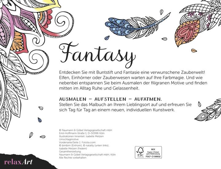 Immagine prodotto Fantasia - Colorare - Prepararsi - Rilassarsi