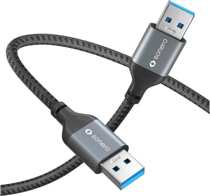 Produktbild Sonero USB 3.0-Kabel USB A - USB A 3 m (3 m, USB 3.2 Gen 1, 5 W)
