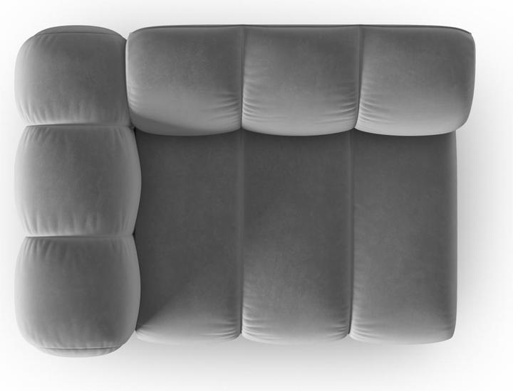 Actual product image Micadoni Velvet Modul Left, "Lupine", 1 Seat, 115x95x70Made in Europe (2 person sofa, 3-seater, 4-seater)