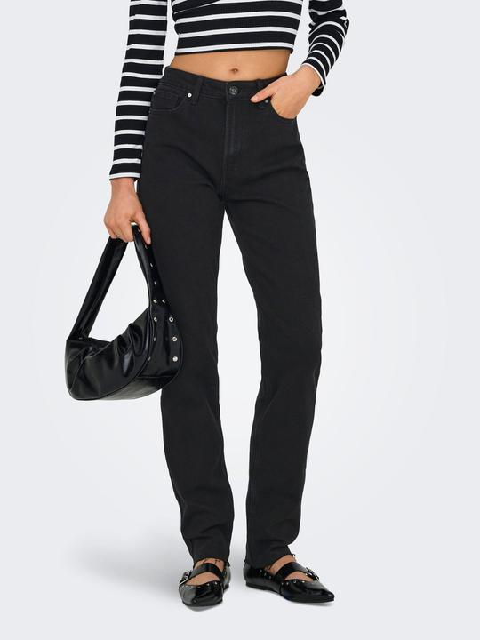 Actual product image Only ONLEMILY High waist straight cut jeans Straight fit jeans (W29/L30)