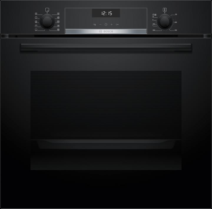Bosch Hausgeräte Serie 6, Einbau-Backofen, 60 x 60 cm, Schwarz, HBG537BB3