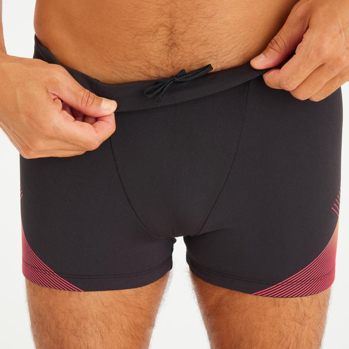 Image du produit Nabaiji Boxer de bain natation Homme - 500 Fiti noir tria rouge (50)
