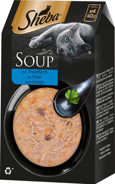 Produktbild Sheba SOUP Multipack Portionsbeutel Thunfisch (Adult, 10 Stk., 2100 g)