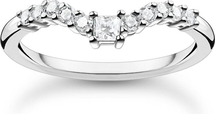 Thomas Sabo Ring mit Weissen Steinen Silber