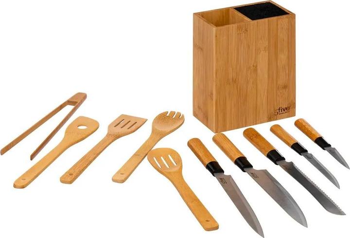 Produktbild 5Five Set aus Messern und Küchenutensilien - Bambus - 11-teilig