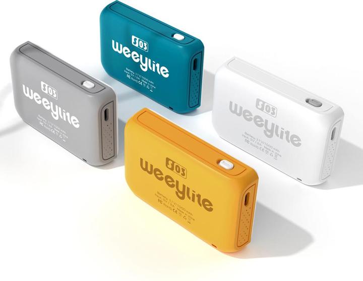 Actual product image Weeylite S03 portable pocket RGB Light Grey