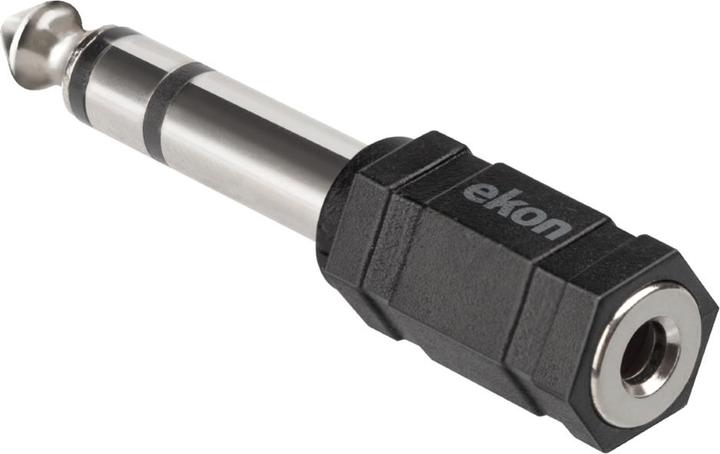 Produktbild Ekon Audio adapter with 3.5mm female jack and 6.3mm male jack connectors