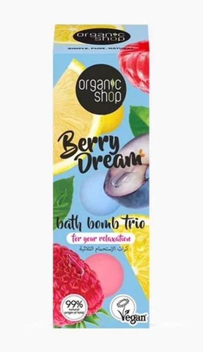 Actual product image Organic Shop Berry Dream Bath Bomb Pack 1 Unit (Bath truffles)