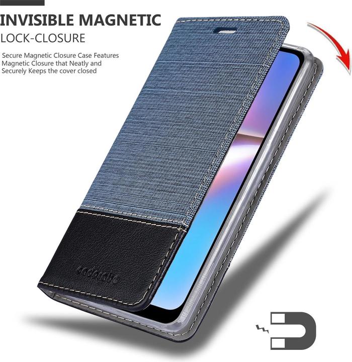 Produktbild Cadorabo Book Jeans Optik Cover (Samsung Galaxy A10s)
