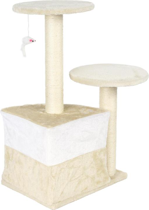 Produktbild Wiltec Kratzbaum Beige 71cm Katzenkratzbaum Katzenbaum Kletterbaum Katze (71 cm, Beige)