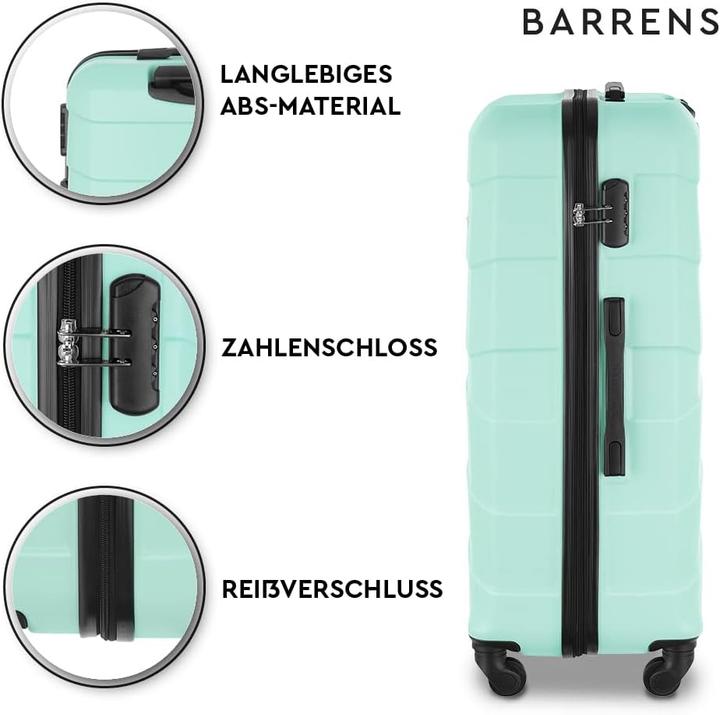 Actual product image Barrens Hartschalenkoffer mit Zahlenschloss (91 l, M (50 - 90l))