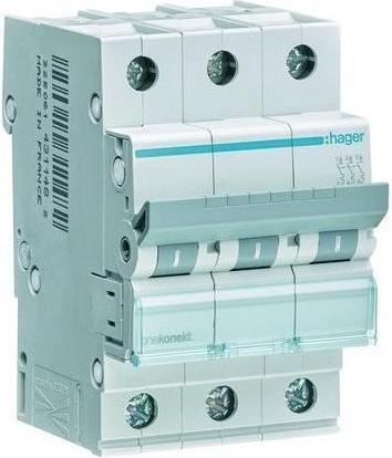 Image du produit Hager MCN340. Nombre de pôles : 3P. Fréquence d'entrée AC : 50/60 Hz, courant nominal de sortie : 40 A