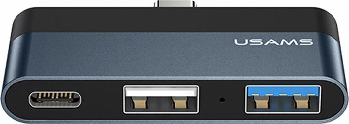Usams Adapter HUB USB 2.0USB 3.0USB-C szarygrey SJ490HUB01 US-SJ490 (USB-C, 2 Ports)