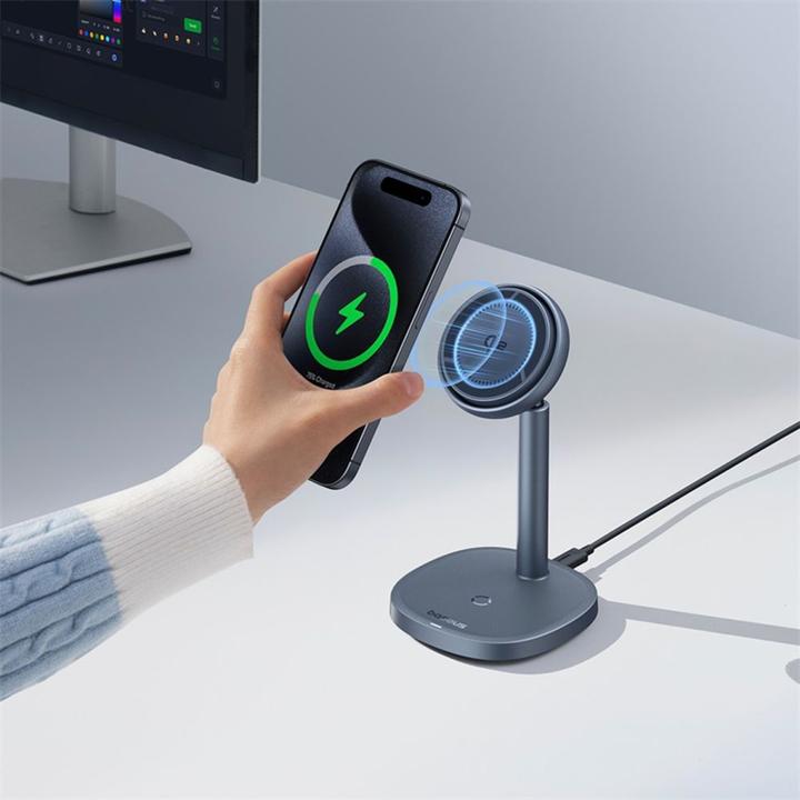 Productafbeelding Baseus Inductive Charger Stand Orbit 2 Pro Qi2 20W (gray) (20 W)