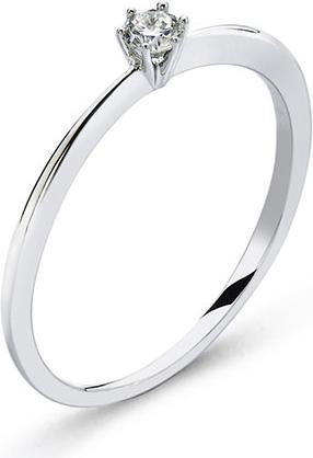 Natsumi Schmuck Diamantring Weissgold 18K/750 0.10 ct H si