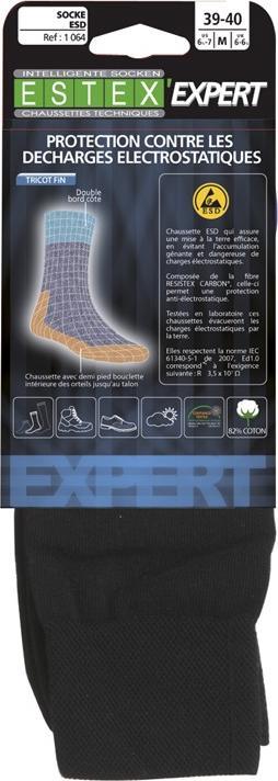 Actual product image Estex Antistatic Esd work socks (Single pack, 45 - 46)