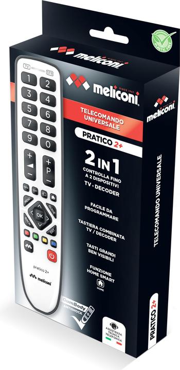 Image du produit Meliconi Gumbody Pratico 2+ (Télécommande universelle, Miracast)