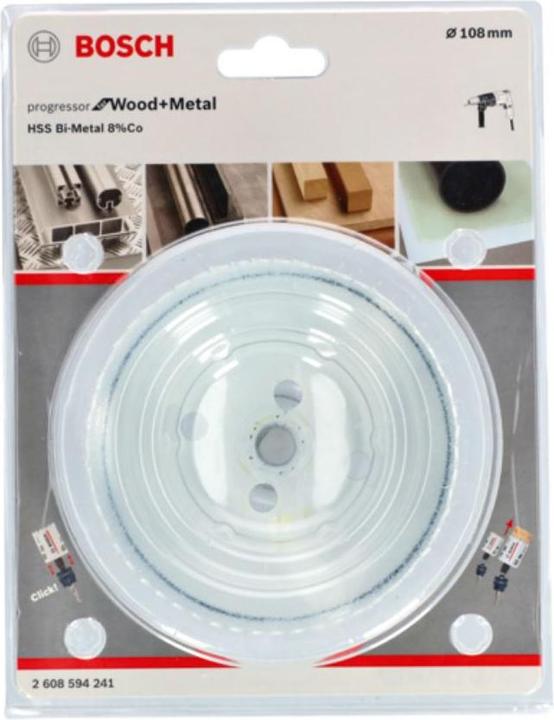 Produktbild Bosch Professional Zubehör Lochsäge Progressor for Wood and Metal, 108 mm (108 Millimeter)