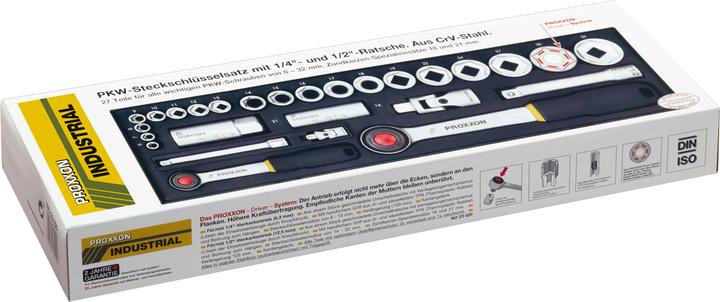 Produktbild Proxxon Steckschlüsselsatz (23 mm, 32 mm, 18 mm, 6 mm, 22 mm, 13 mm, 16 mm, 20 mm, 28 mm, 26 mm, 27 mm, 17 mm, 21 mm, 11 mm, 15 mm, 30 mm, 29 mm, 24 mm, 12 mm, 25 mm, 10  mm, 8 mm, 9 mm, 31 mm, 7 mm, 14 mm, 19 mm)