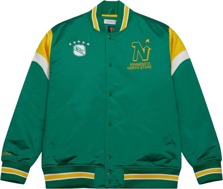 Mitchell & Ness M&N Heavyweight Satin Jacke NHL Minnesota North Stars - M (M)