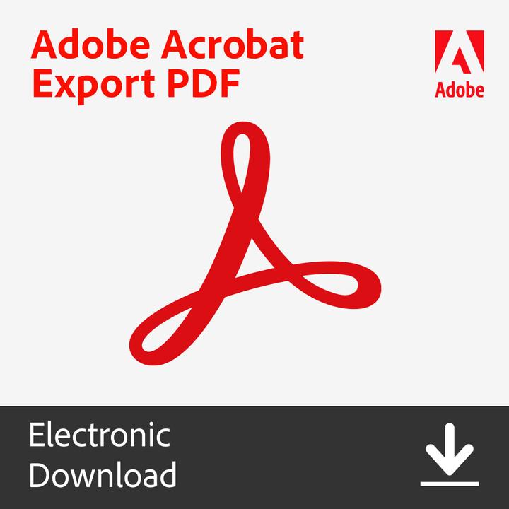 Image du produit Adobe Acrobat Export PDF (12 mois)