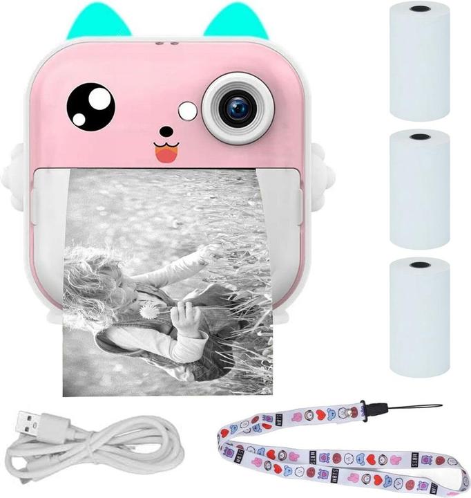 Produktbild Extralink Epp-003 Portable Mini Printer Pink With Camera, LCD Display (Bluetooth)