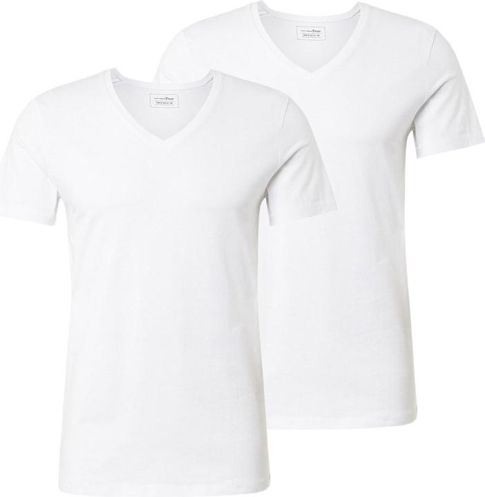 Produktbild Tom Tailor T-Shirt 2er Pack T-Shirts V-Neck Basic TT Tee (S)