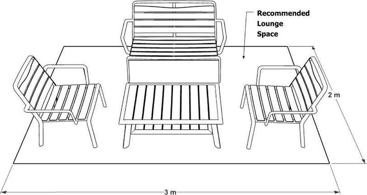 Image du produit Ezeis SPRING Aluminium Chaise basse empilable Prix pour 2 pièces