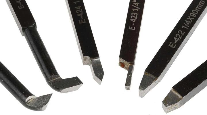 Actual product image Rs Pro 6 piece lathe tool set,90Lx6.5Tmm