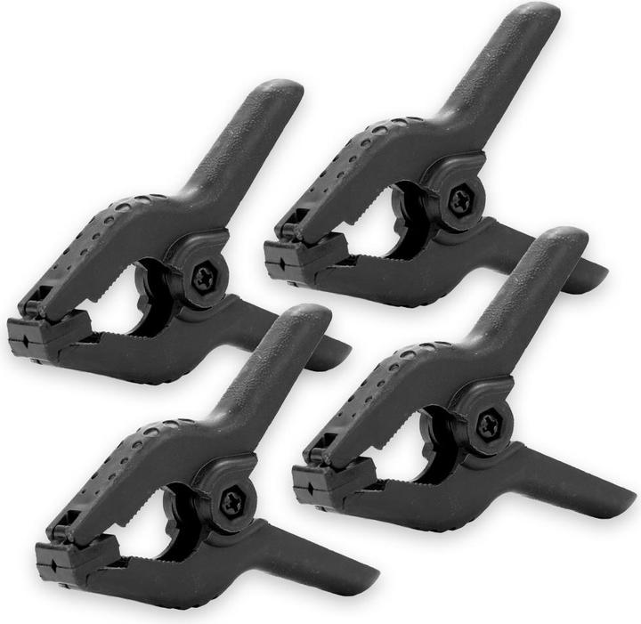 Caruba Background clip black large (4 pieces)