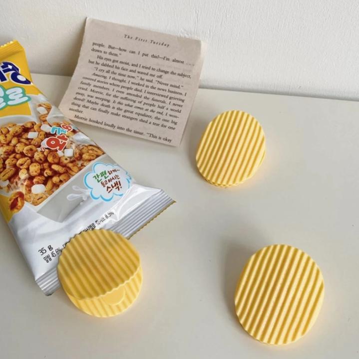 Image du produit Homerely Clips à sachets En forme de chips Nacho et Pringles (lot de 4) (4 x)
