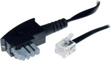 Image du produit Shiverpeaks Câble de connexion 10m TAE-N/Western 6/4 2 fils, montage en pont