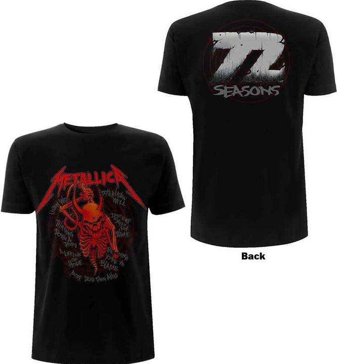 Metallica Skull Screaming Red 72 Seasons (XL)